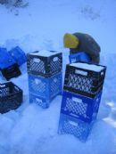 It takes a lot of snow to fill the mikvah properly It takes a lot of snow to fill the mikvah properly