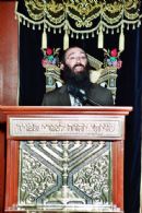 Rabbi Schanowitz addresses the gathering Rabbi Schanowitz addresses the gathering